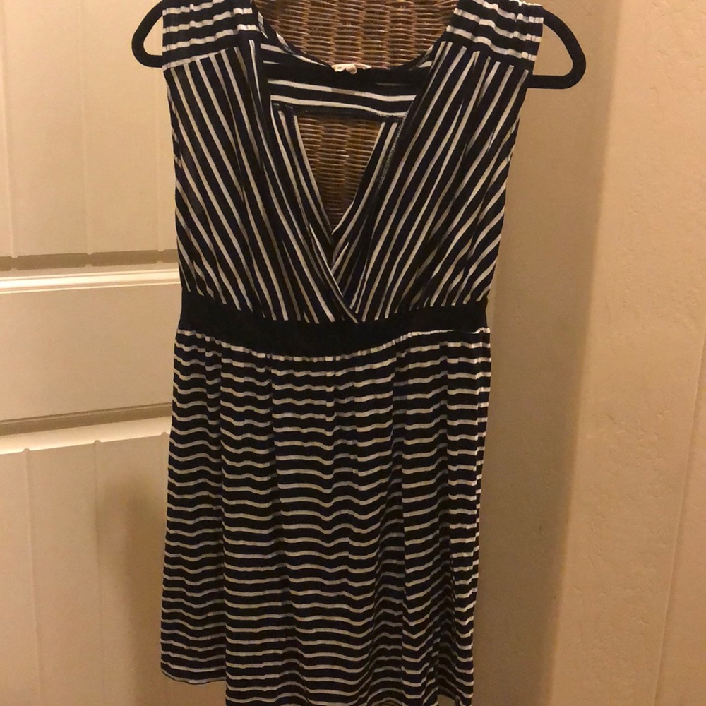 Women’s dress black and white stripes